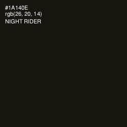 #1A140E - Night Rider Color Image